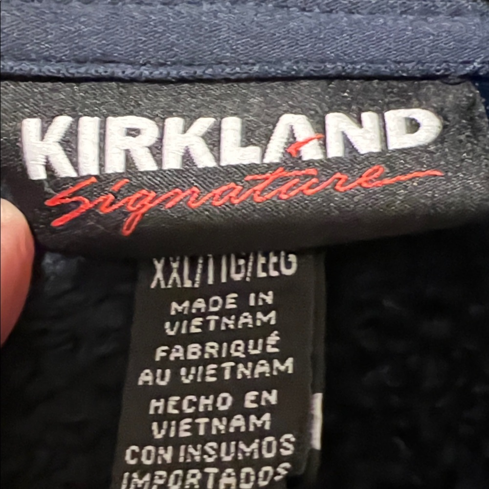 Kirkland Signature Men's Navy Hooded Jacket - Picture 2 of 6